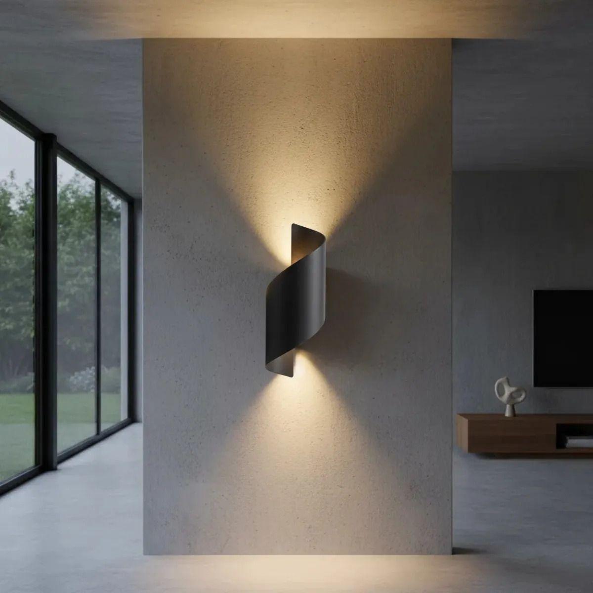 Aplique Pared Moderno Diseño Orgánico Luz Indirecta ALJ-9