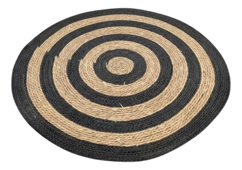 Alfombra Artesanal Geométrica Moderna Tejida Sala Estar ALJ-0