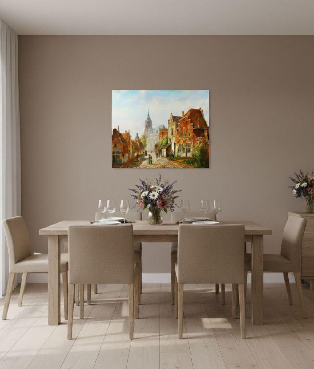 Cuadro Decorativo Pared Adorno Pueblo Decoración Hogar Jhn-6