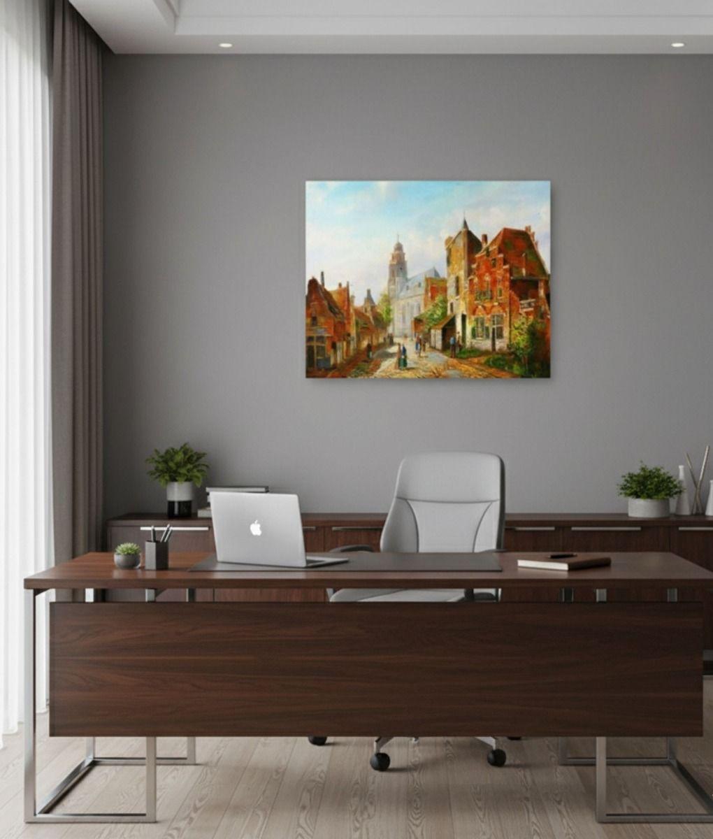 Cuadro Decorativo Pared Adorno Pueblo Decoración Hogar Jhn-7