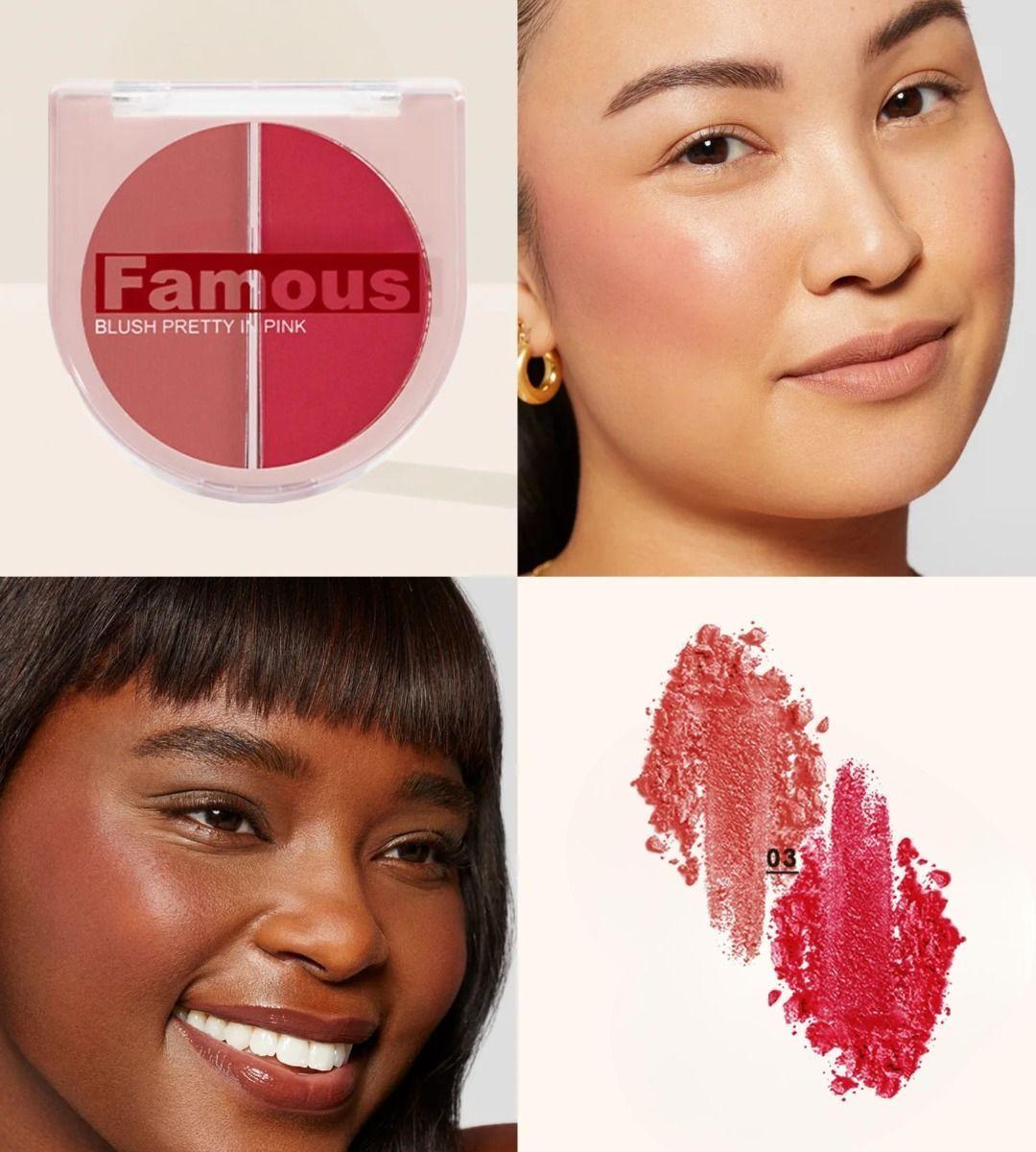 Set 3 Rubor Polvo 2 Tonos Luminosidad Rostro Jhn-9