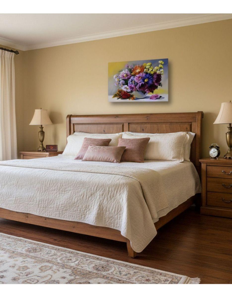 Cuadro Decorativo Arreglo Floral Equilibrio Hogar Jhn-8