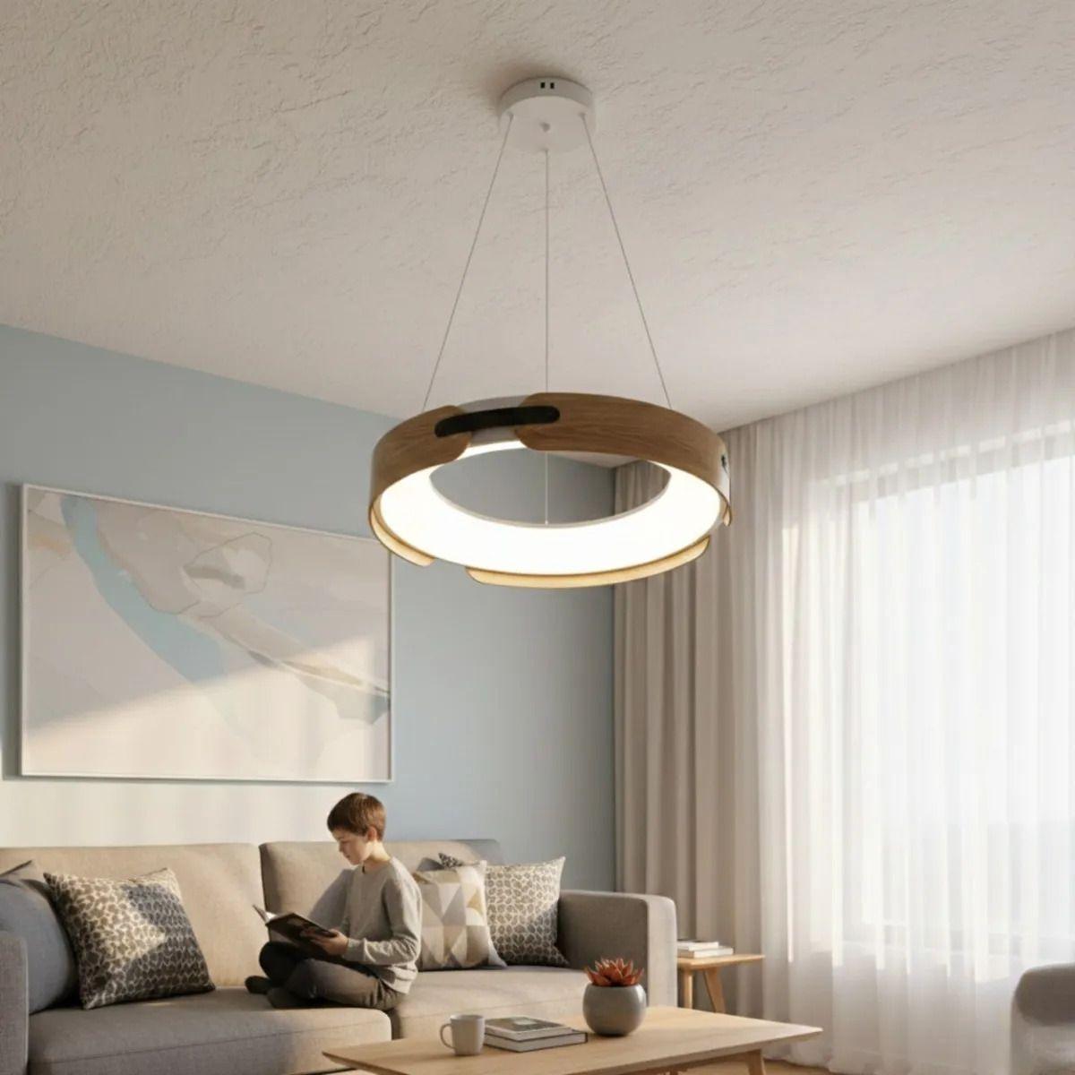 Lámpara Techo Colgante Diseño Halo Estilo Minimalista Jhn-6