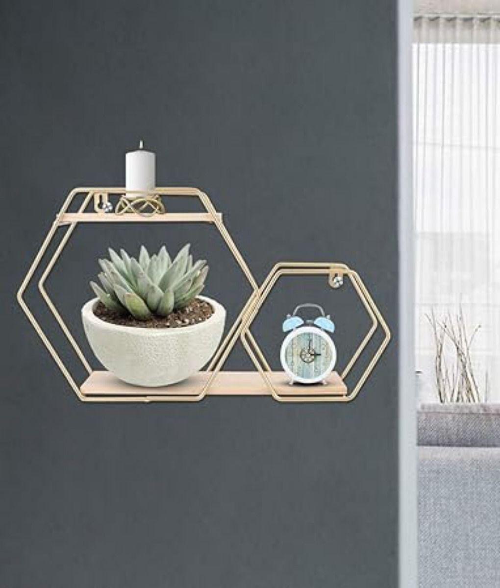 Estantería Pared Hexagonal Moderno Decorativo Hogar Jhn-6