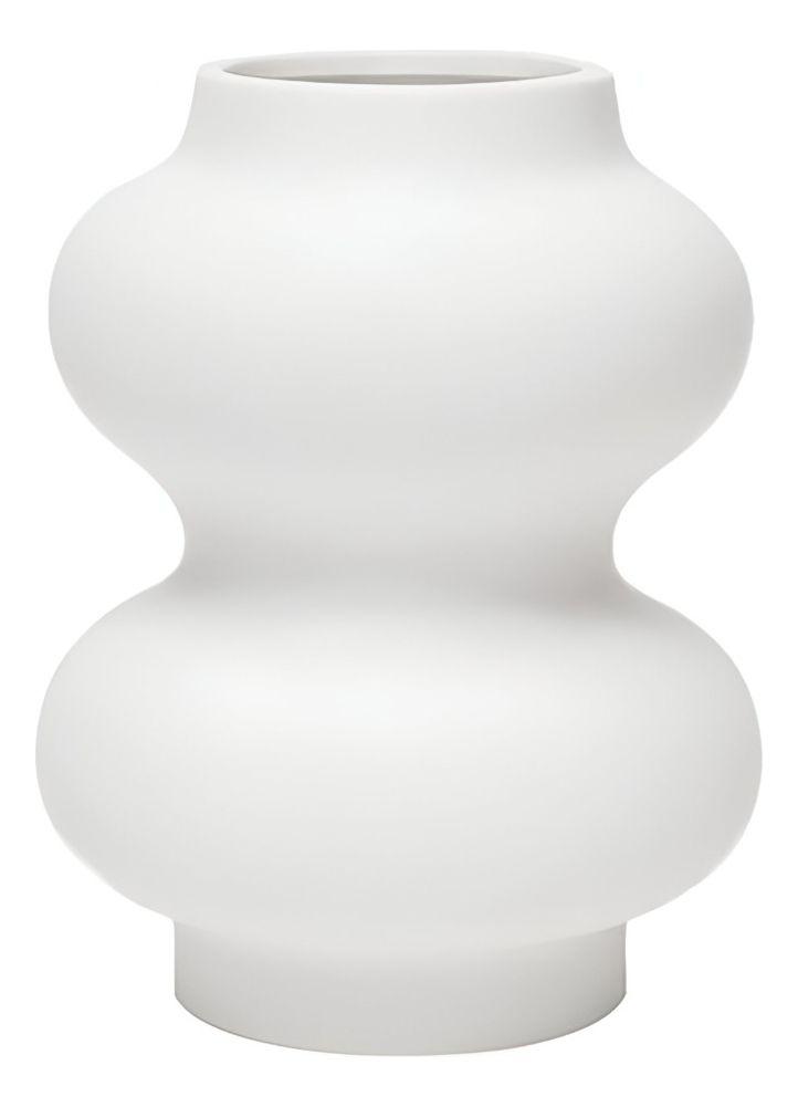 Jarrón Florero Cerámica Decoración Moderno Blanco Hogar Jhn-0