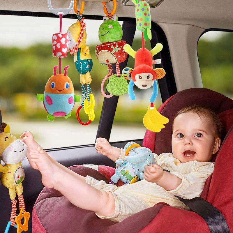 Sonajero Colgante Actividad Sensorial Peluche Bebes Lau-6