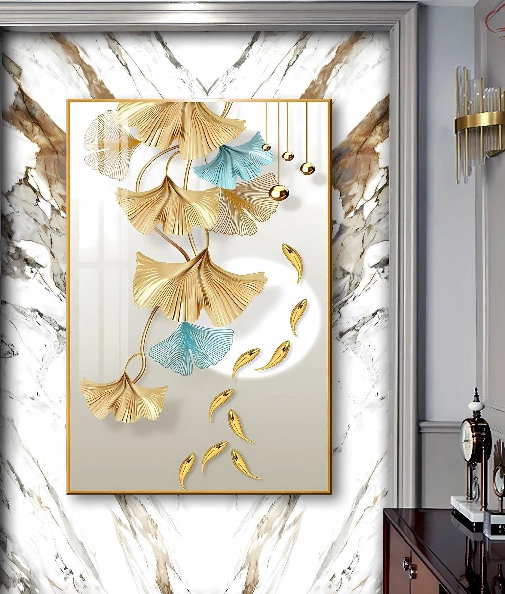Cuadro Decorativo Pared Hojas Flores Arte Hogar Jhn-6