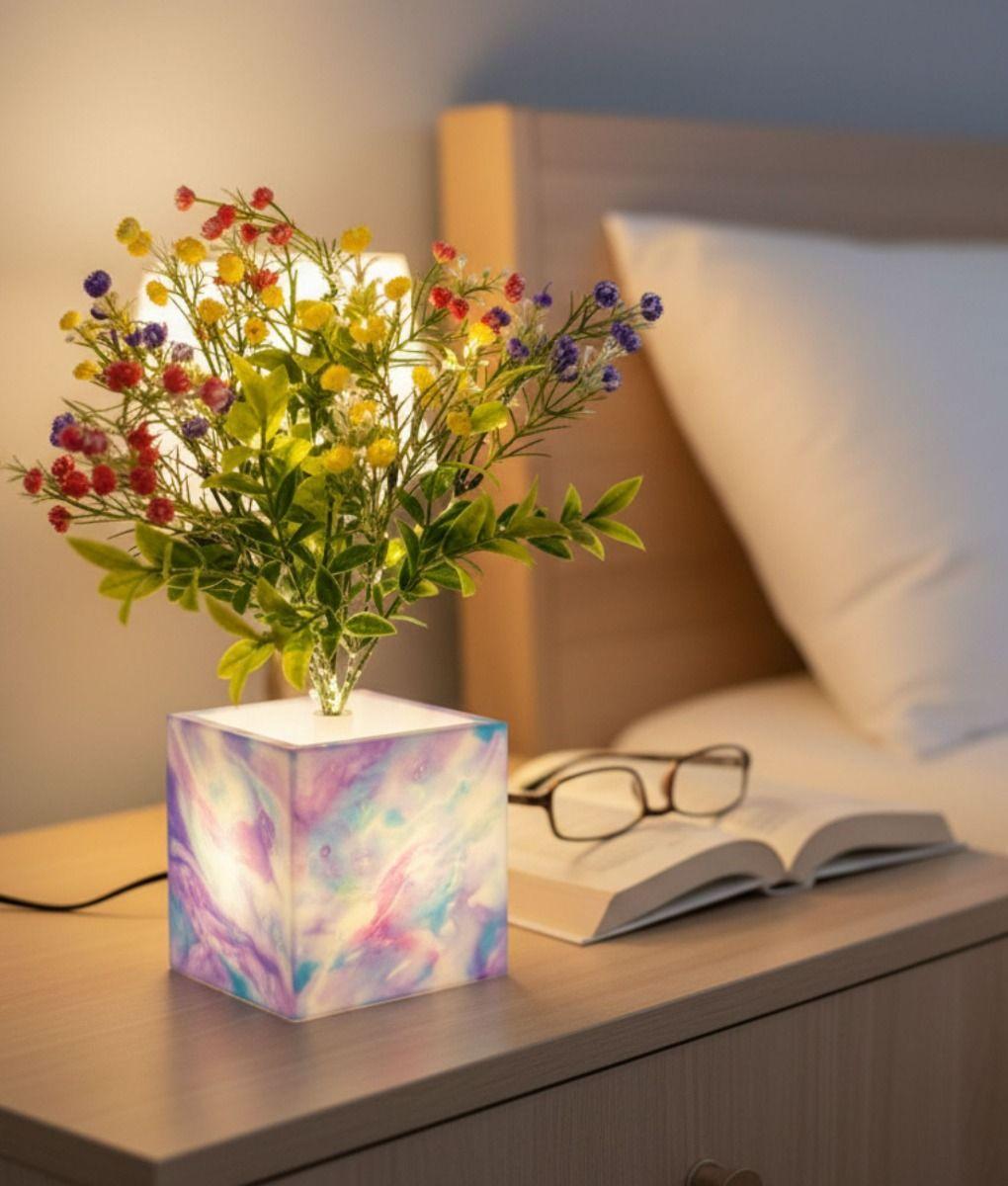 Planta Artificial Decorativa LED Adorno Moderno Hogar Jhn-6