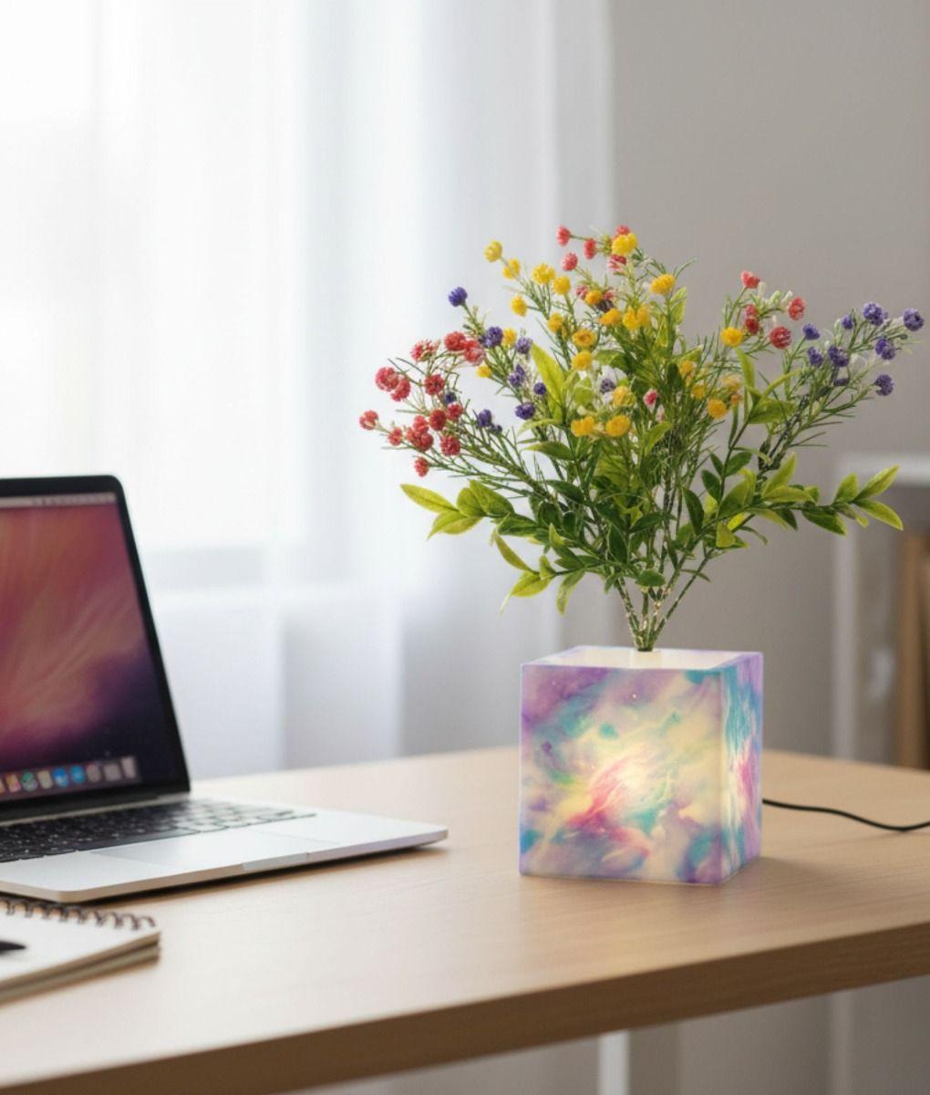 Planta Artificial Decorativa LED Adorno Moderno Hogar Jhn-7