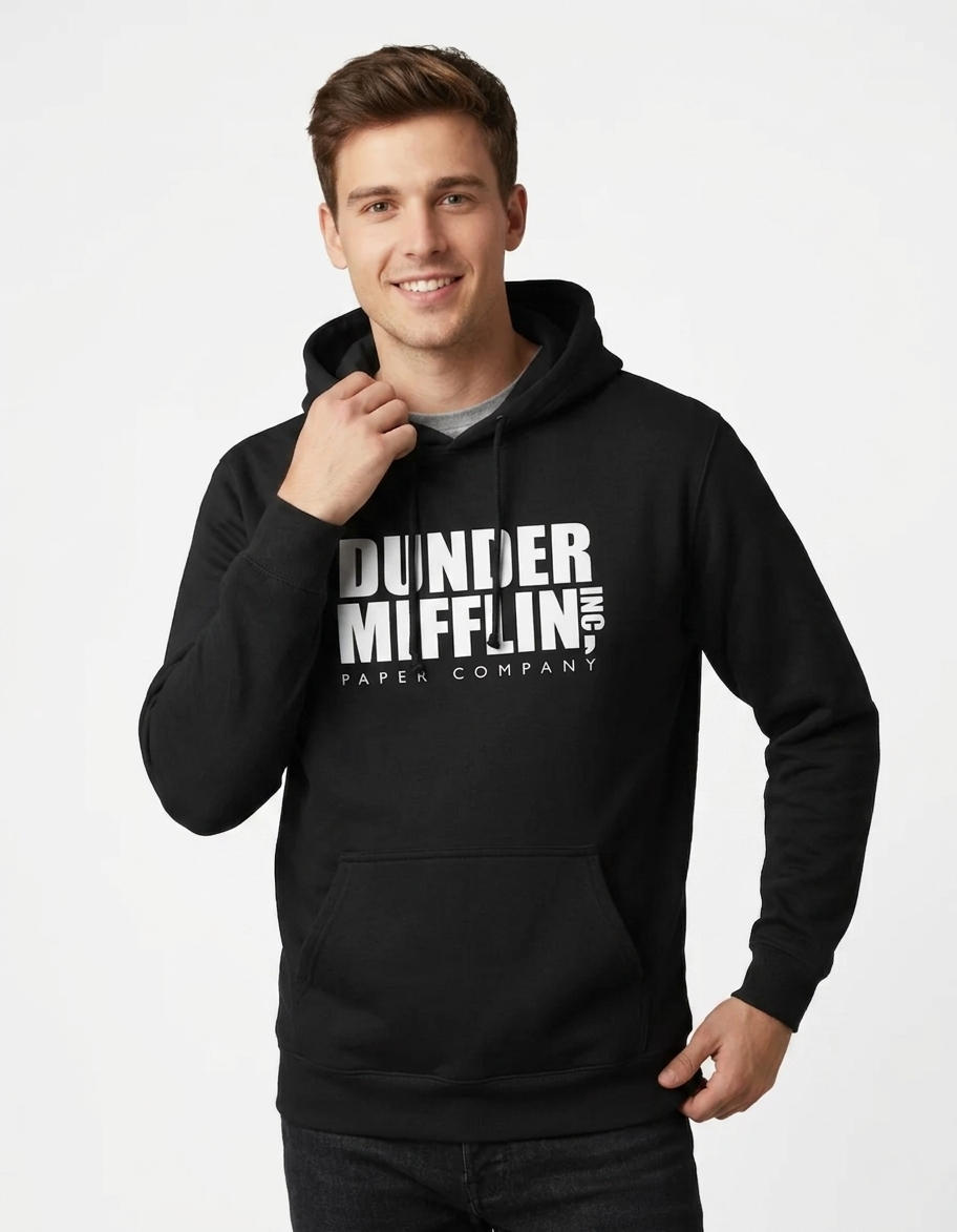 Poleron Hombre Negro Dunder Mifflin Paper Company-2