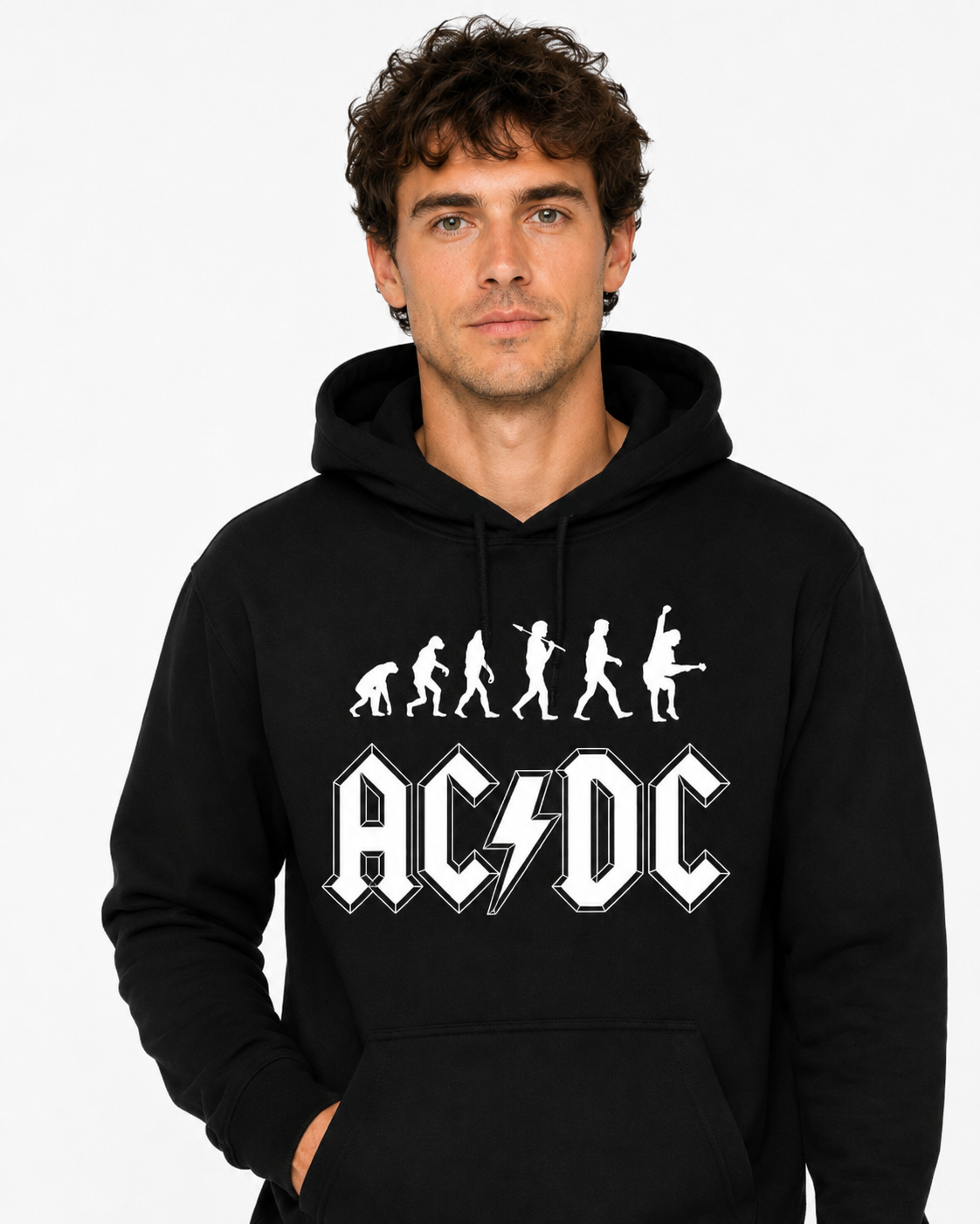 Poleron Negro Hombre Rock Evolution-2