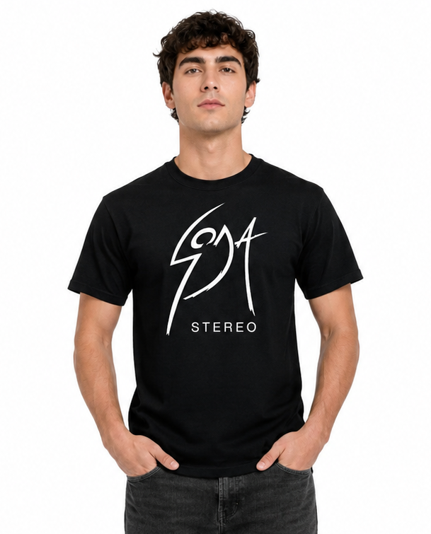 Polera Hombre Negra Rock Soda Stereo-2