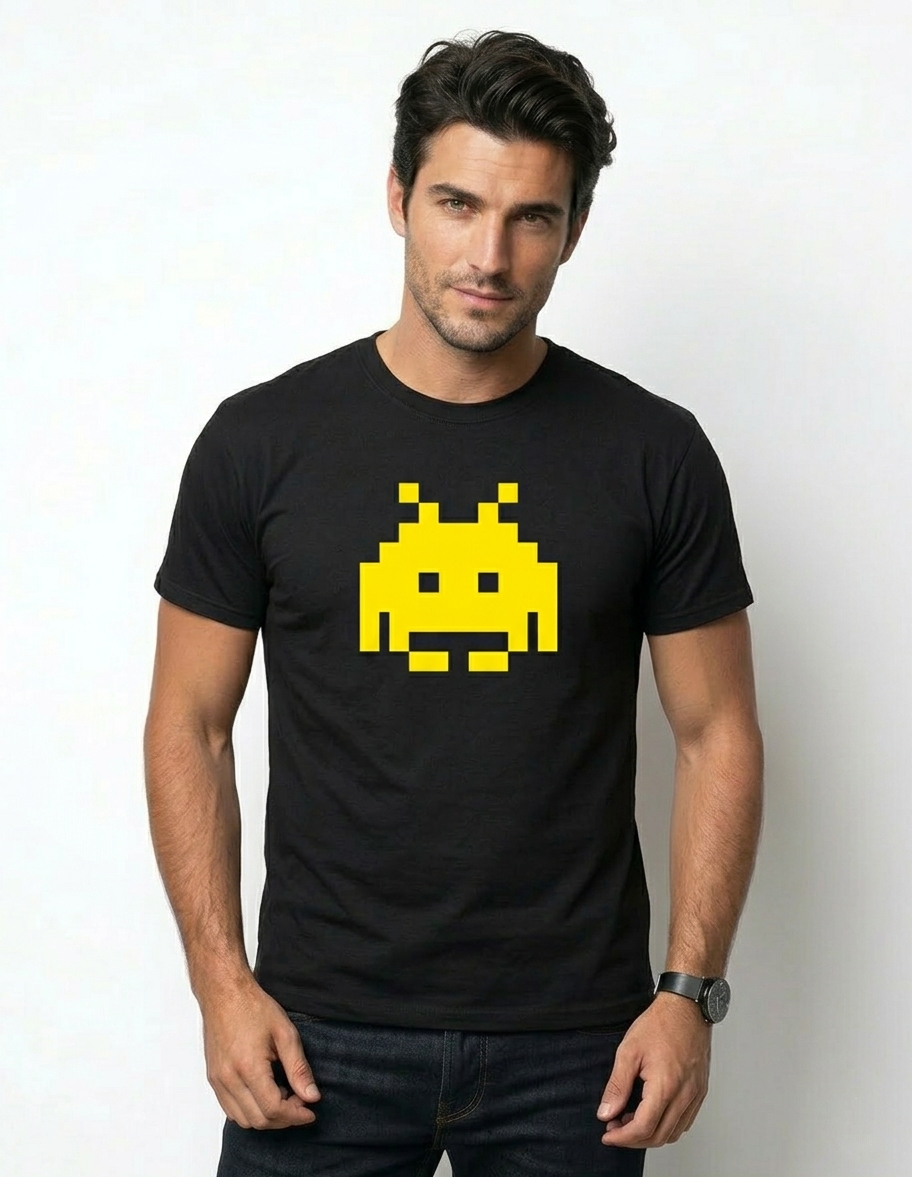 Polera Hombre Space Invaders-2