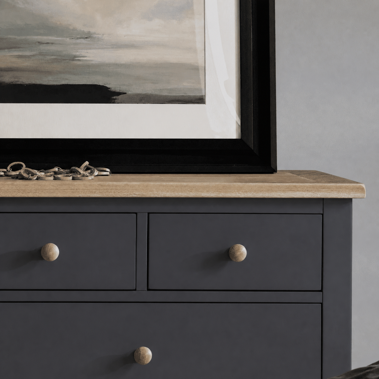 Cómoda de Madera 8 Cajones Diseño Elegante y Gran Capacidad - Gris Grafito - 120x40x80 cm-2