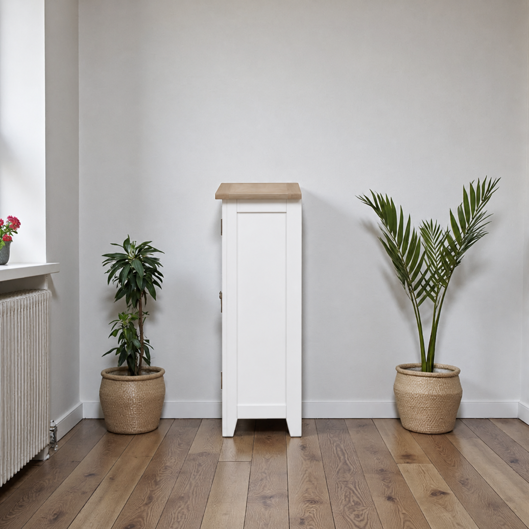 Zapatero de Madera de Pino Orden, Higiene y Estilo en tu Entrada - Blanco - 80x40x110 cm-0