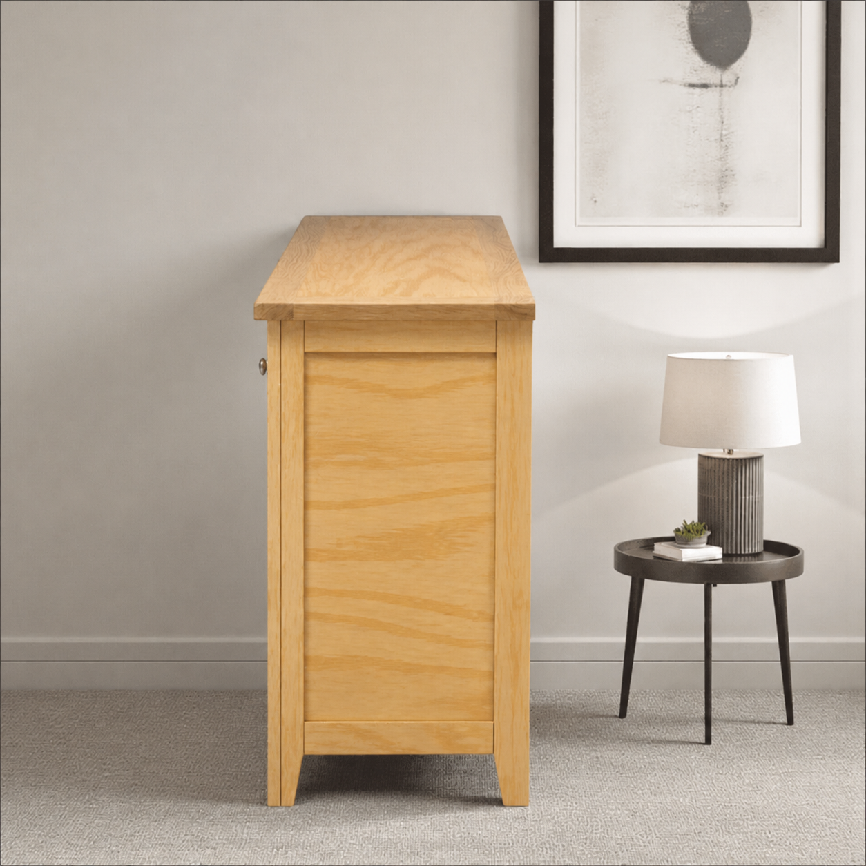 Cómoda de Madera 8 Cajones Diseño Elegante y Gran Capacidad - Natural - 150x40x80 cm-0