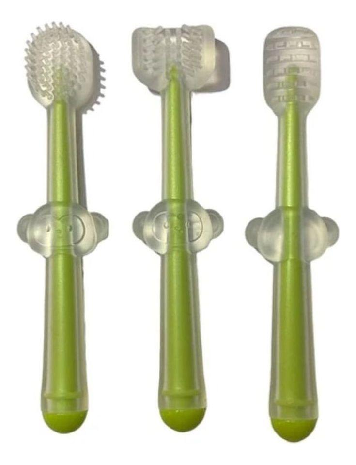 SET 5 CEPILLOS DE DIENTES SILICONA SUAVE PARA BEBE LAU-0