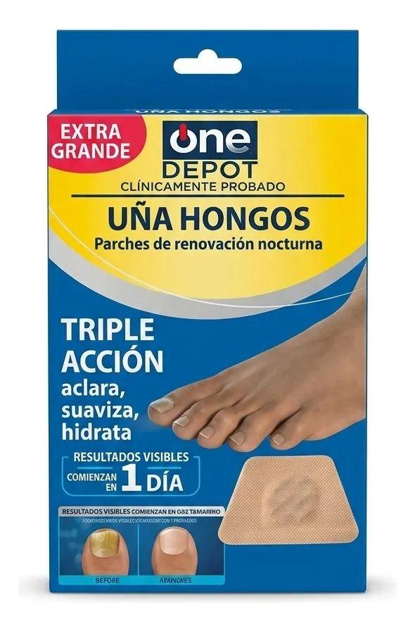 Pack 5 Parches Renovacion Nocturna Hongos Uñas Lau-0