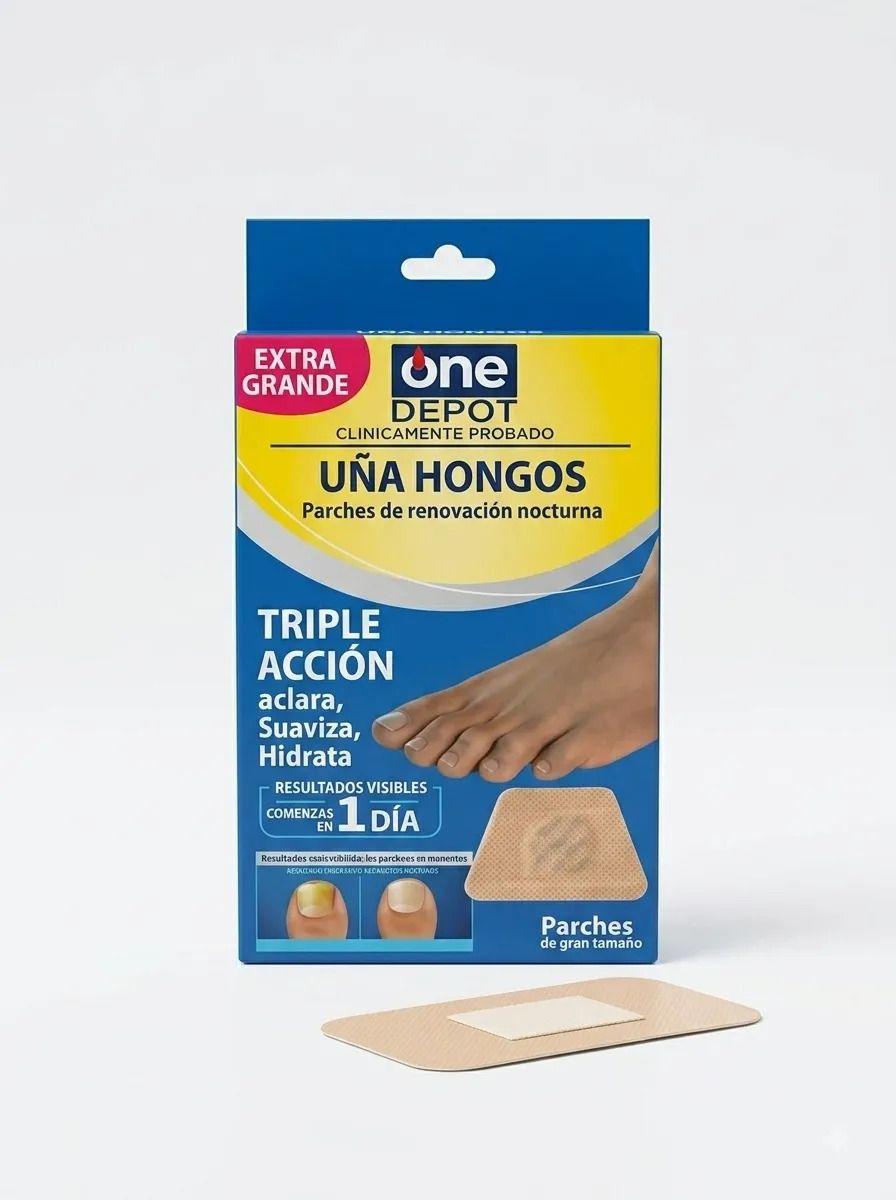 Pack 5 Parches Renovacion Nocturna Hongos Uñas Lau-2