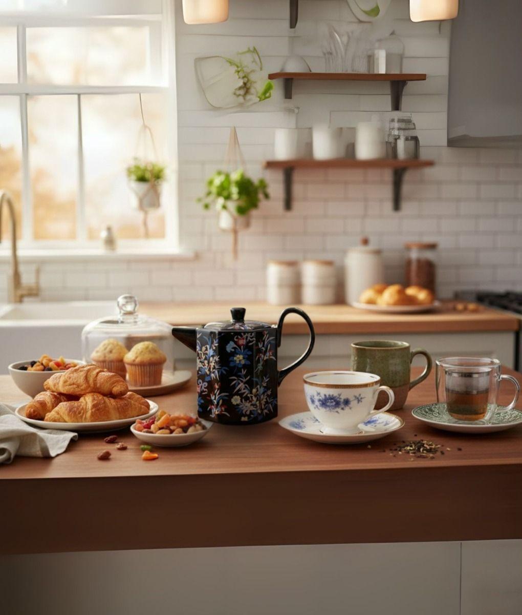 Tetera Diseño Geométrico Elegante Decoración Hogar Jhn-7