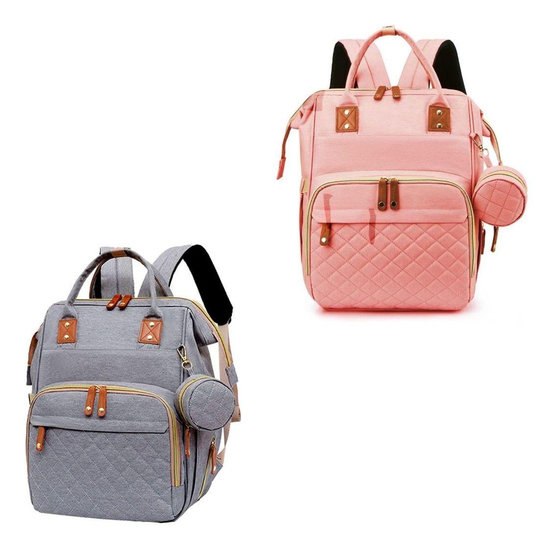 MOCHILA PAÑALERA INFANTIL CON MONEDERO VIAJE BEBE LAU-4