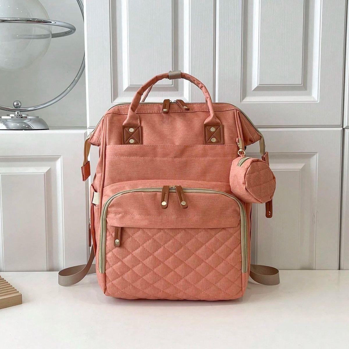 MOCHILA PAÑALERA INFANTIL CON MONEDERO VIAJE BEBE LAU-8