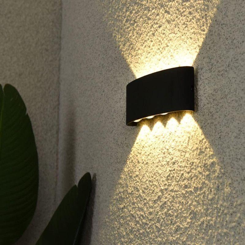 Aplique 8 Focos LED Exteriores Pared  Calida Lau-4