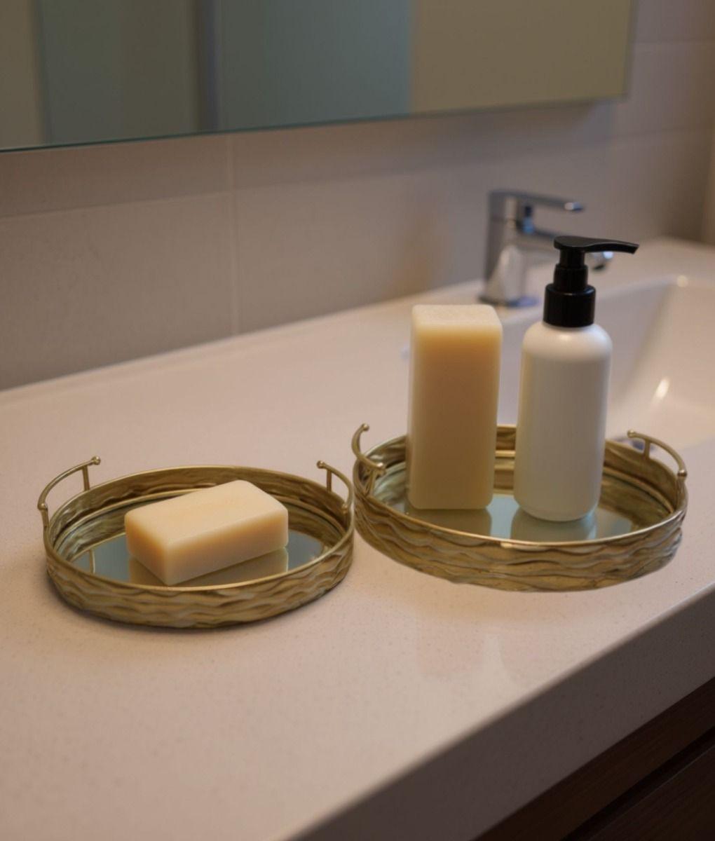 Set 2 Bandejas Decorativas Funcional Diseño Elegante Jhn-7