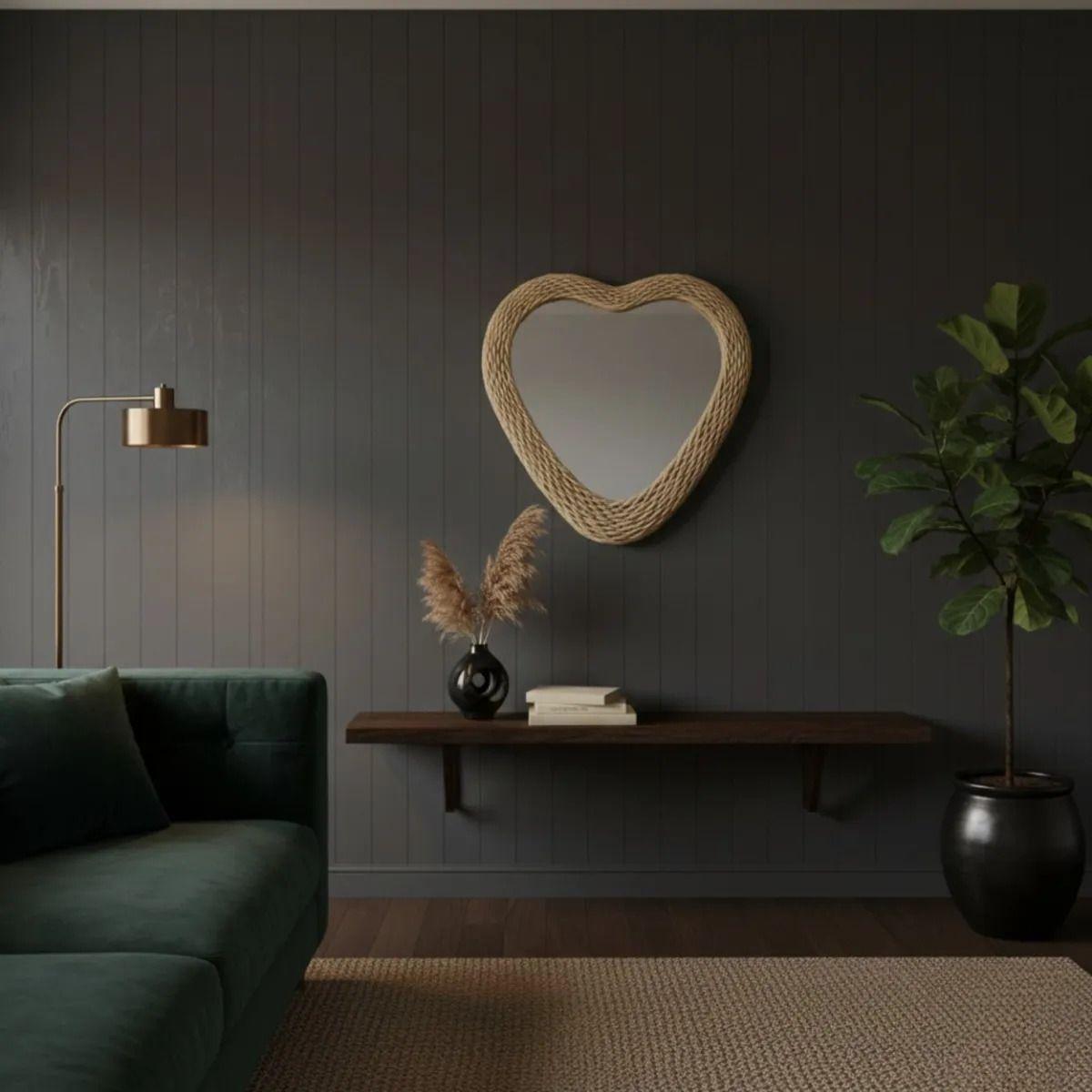 Espejo Decorativo Pared Forma Corazón Estilo Juvenil Jhn-5