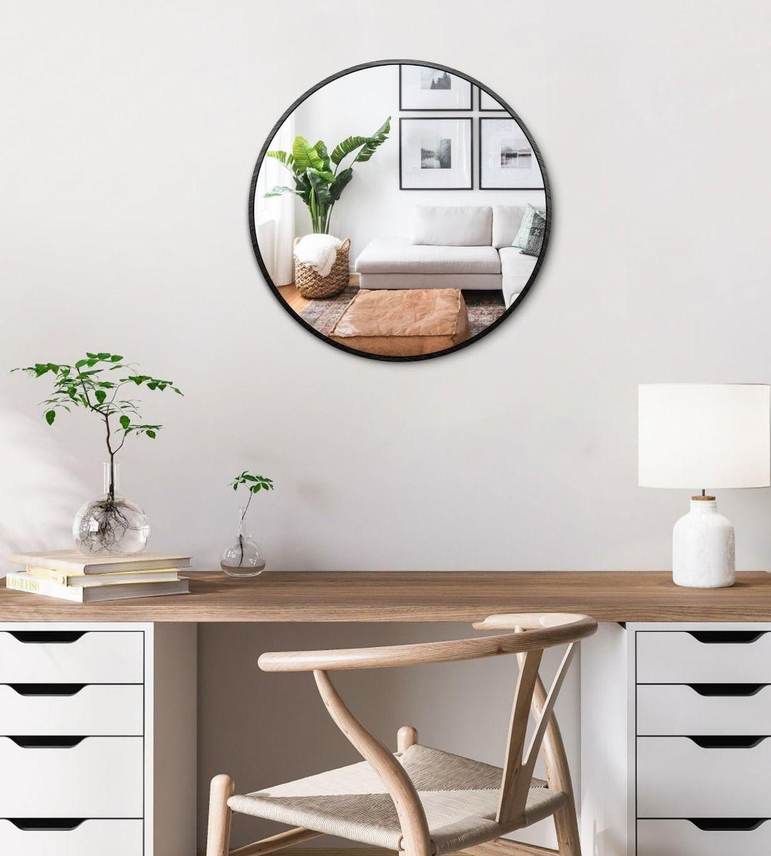 Espejo Redondo Pared Decorativo Moderno Entrada Baño Jhn-6