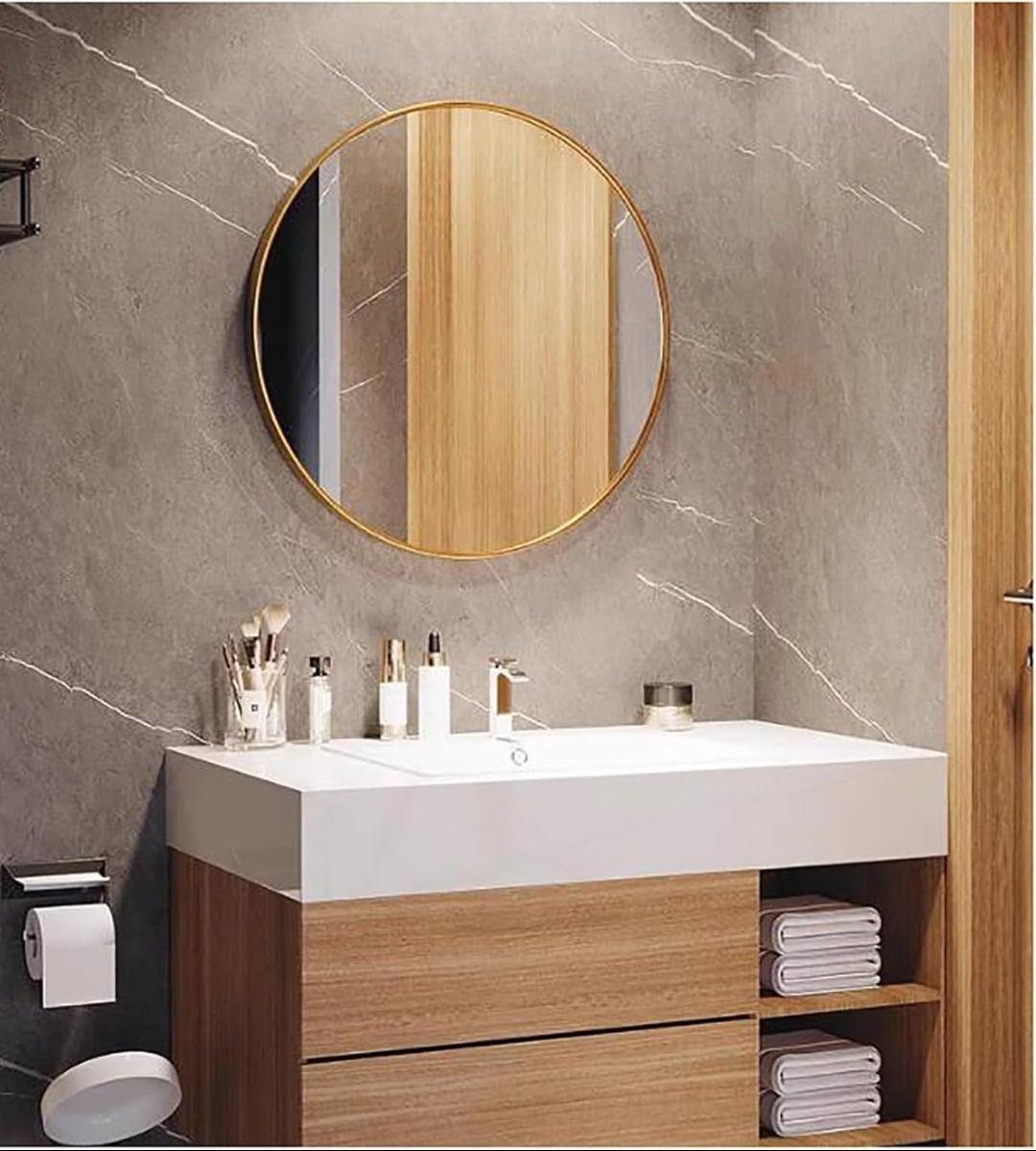 Espejo Redondo Pared Decorativo Moderno Entrada Baño Jhn-7