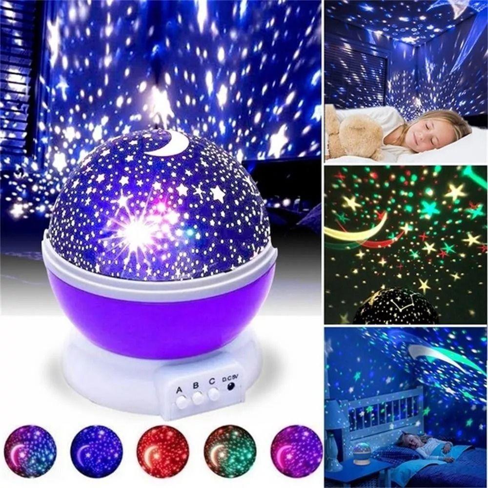 Proyector Rotatoria Cielo Estrellas Noche Alumbra Bebe Lau-6