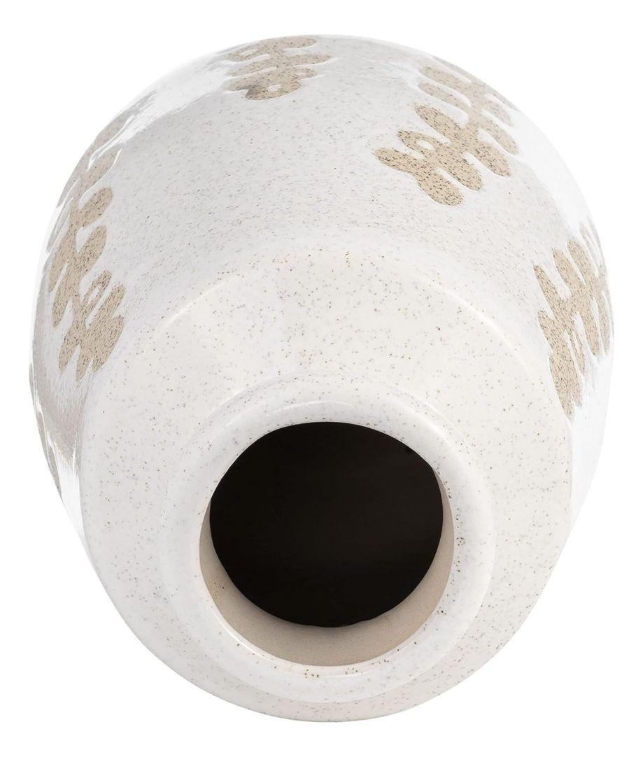 Jarrón Cerámica Flores Contemporáneo Decoración 25cm Jhn-1