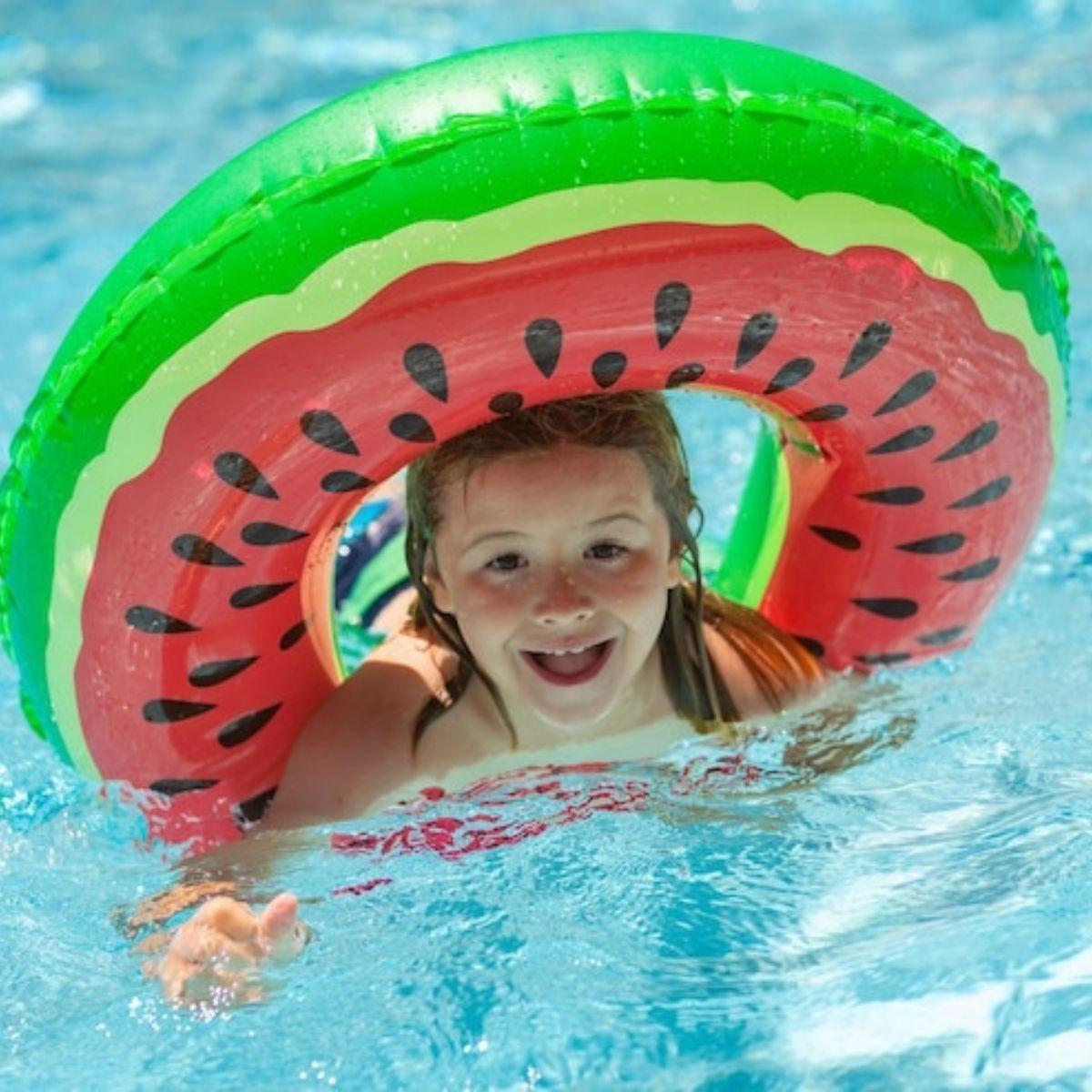 SET 3 FLOTADOR INFLABLE DE PISCINA DISEÑO SANDIA VERANO LAU-3