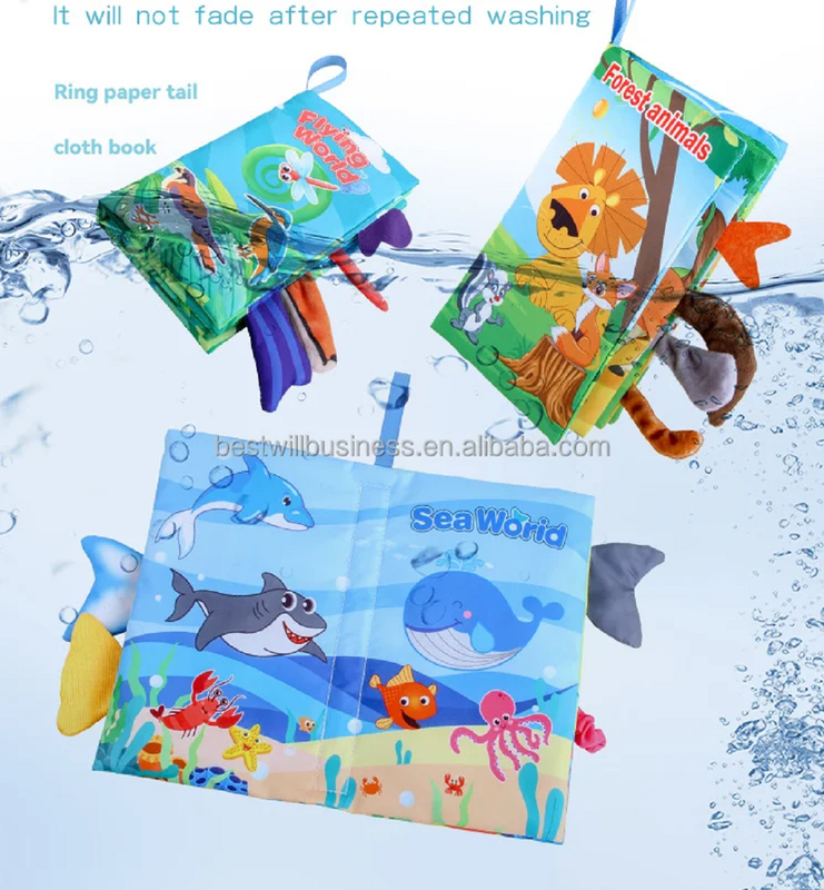 Juguete Libro Tela Rompecabezas Sonido Aprendizaje Bebe Lau-0