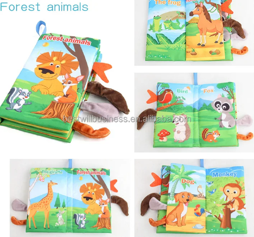 Juguete Libro Tela Rompecabezas Sonido Aprendizaje Bebe Lau-1