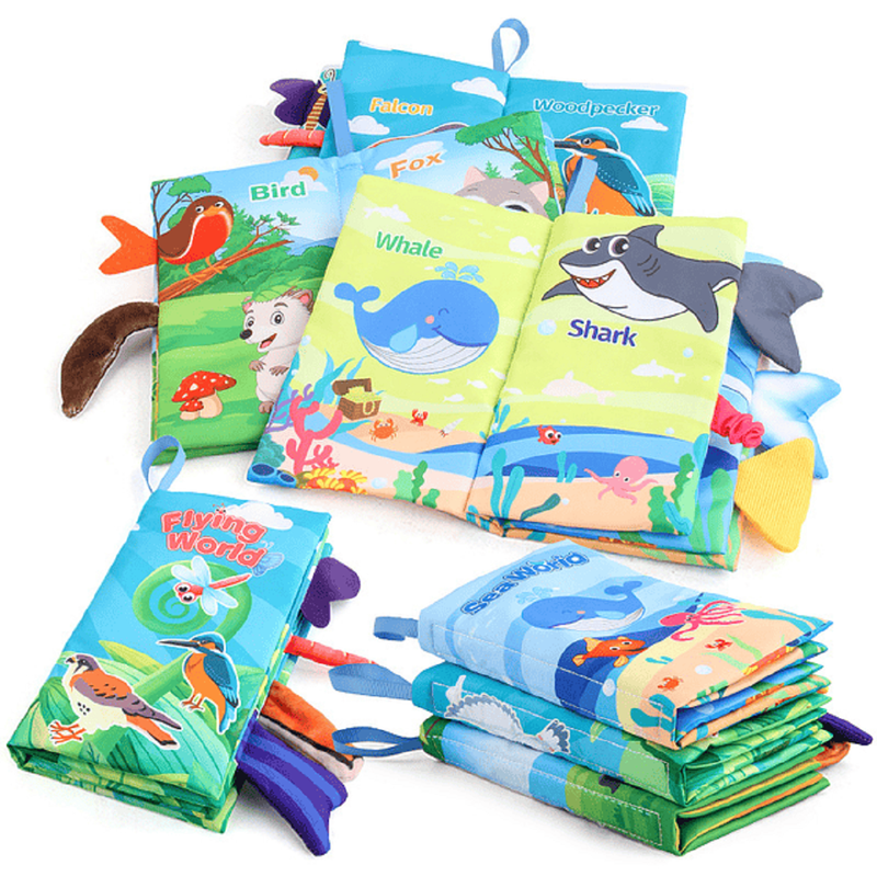 Juguete Libro Tela Rompecabezas Sonido Aprendizaje Bebe Lau-7