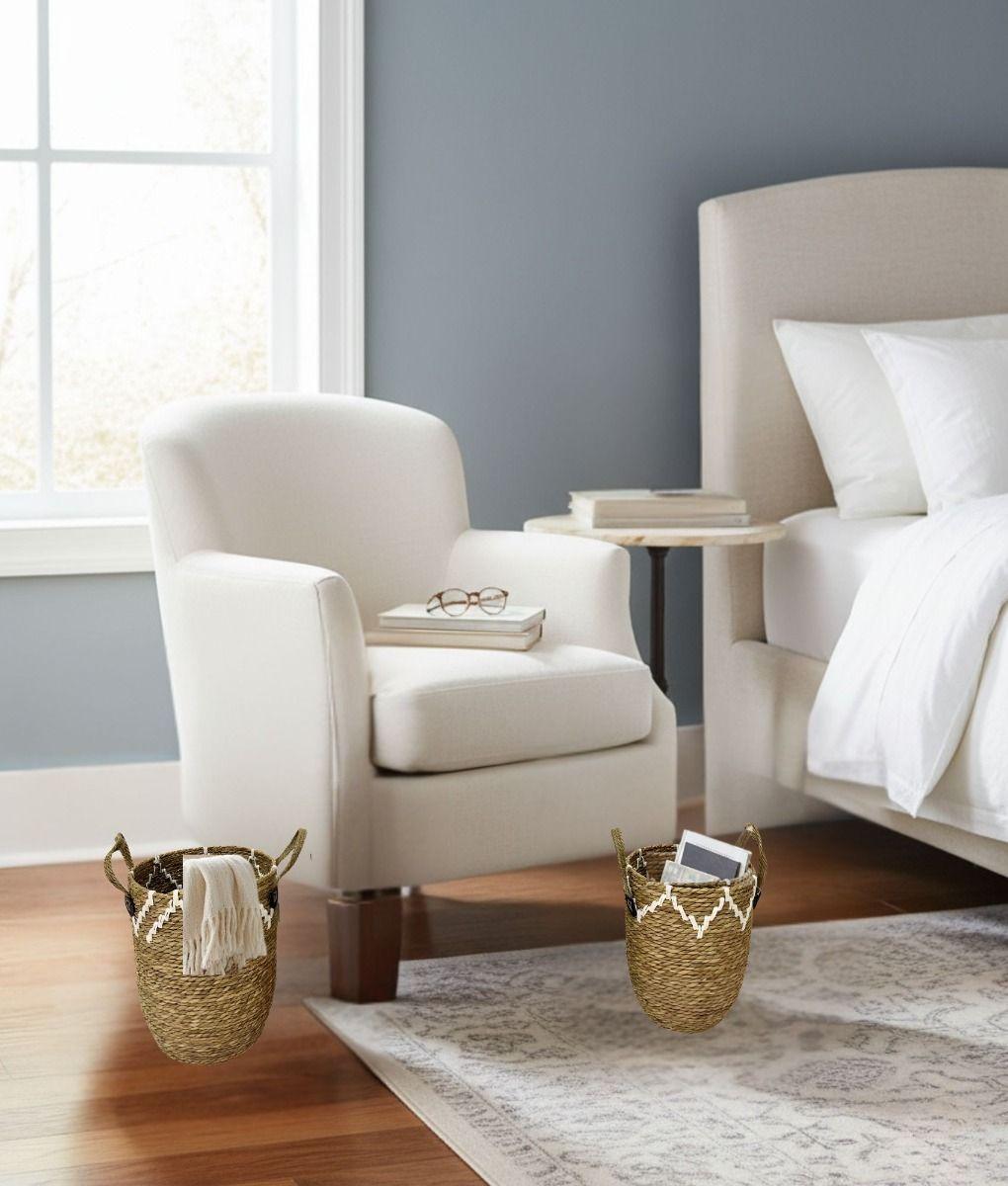 Set 2 Canasto Decorativo Moderno Cesto Almacenamiento Jhn-8