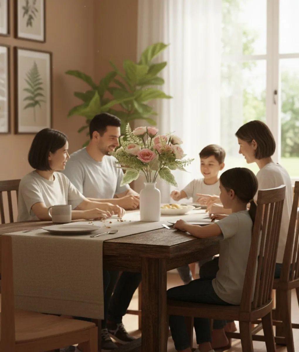 Set 4 Ramo Flores Artificiales Adorno Belleza Floral Jhn-4