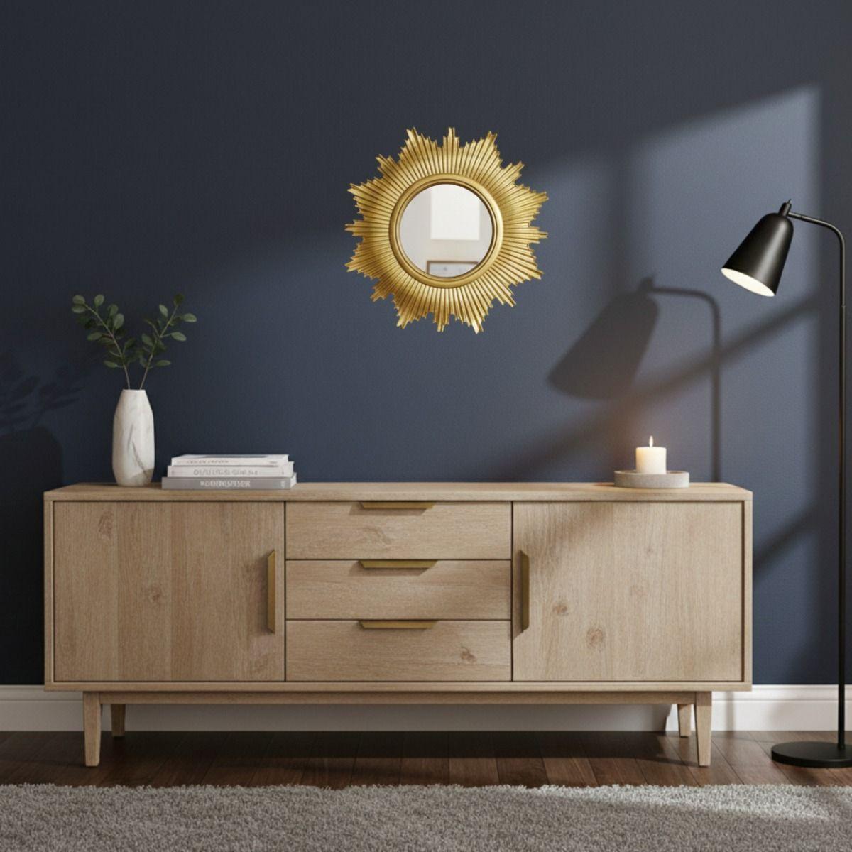 Set 3 Espejo Decorativo Pared Inspiración Solar Adorno Jhn-9