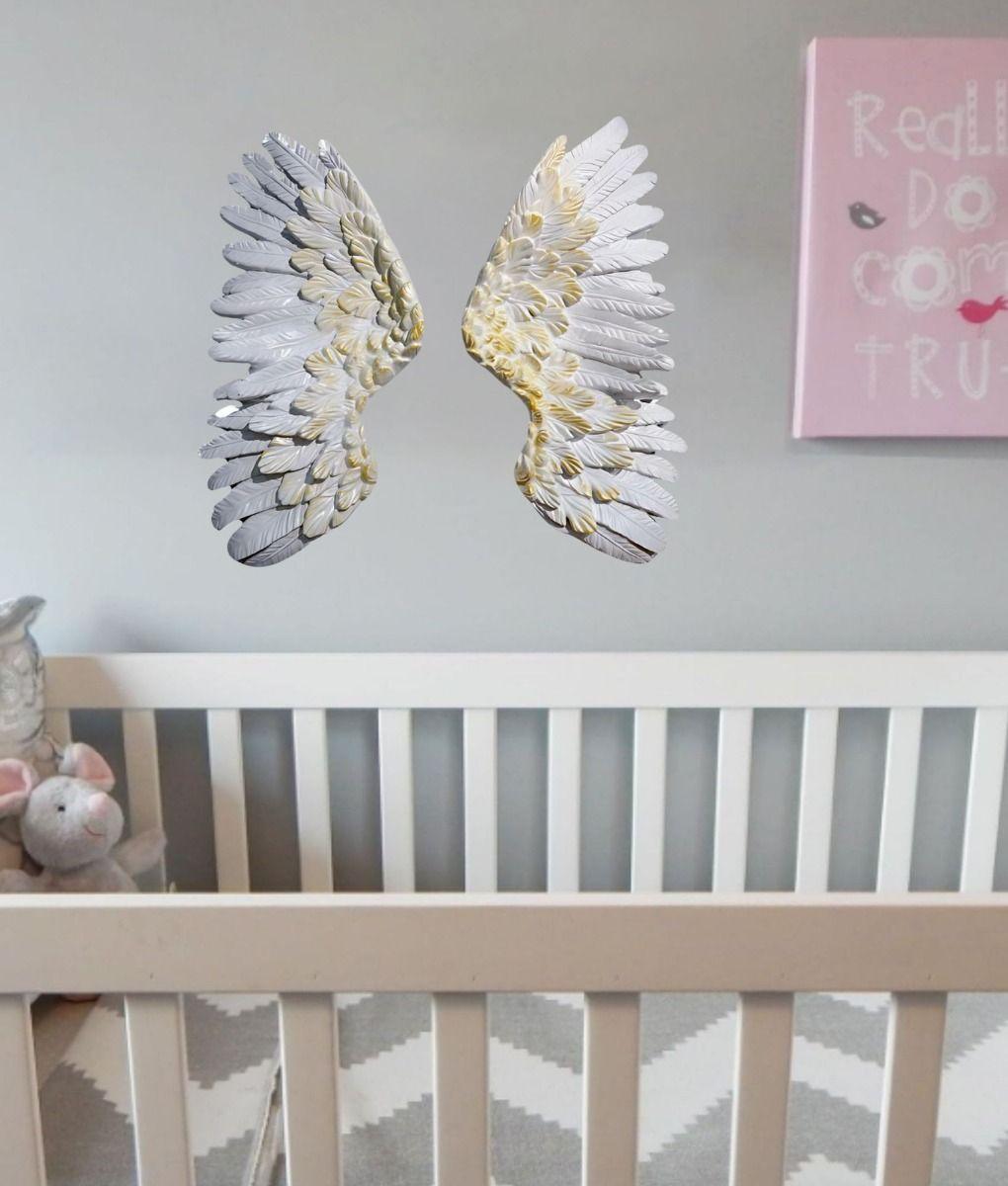 Adorno Decorativo Pared Alas Arte Figura Hogar Jhn-5