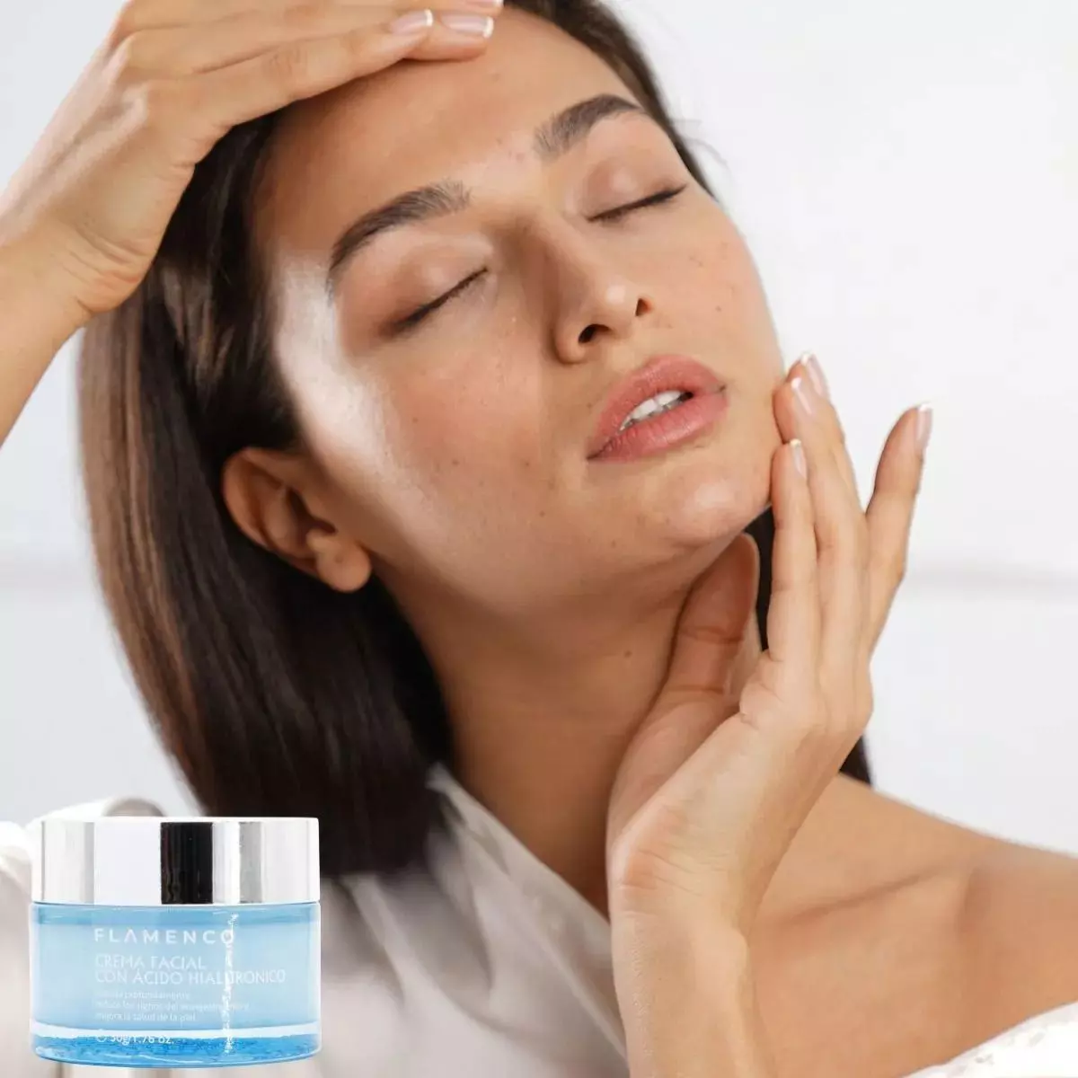 CREMA FACIAL HIDRATANTE CON ACIDO HIALURONICO BELLEZA LAU-2