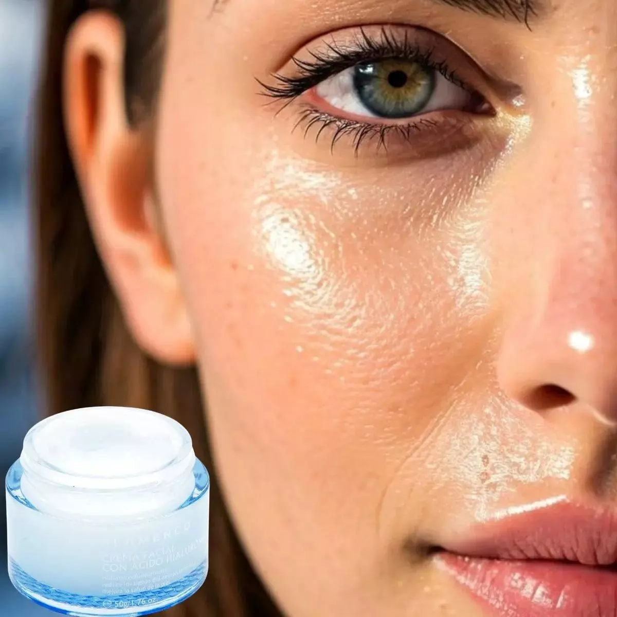 CREMA FACIAL HIDRATANTE CON ACIDO HIALURONICO BELLEZA LAU-5