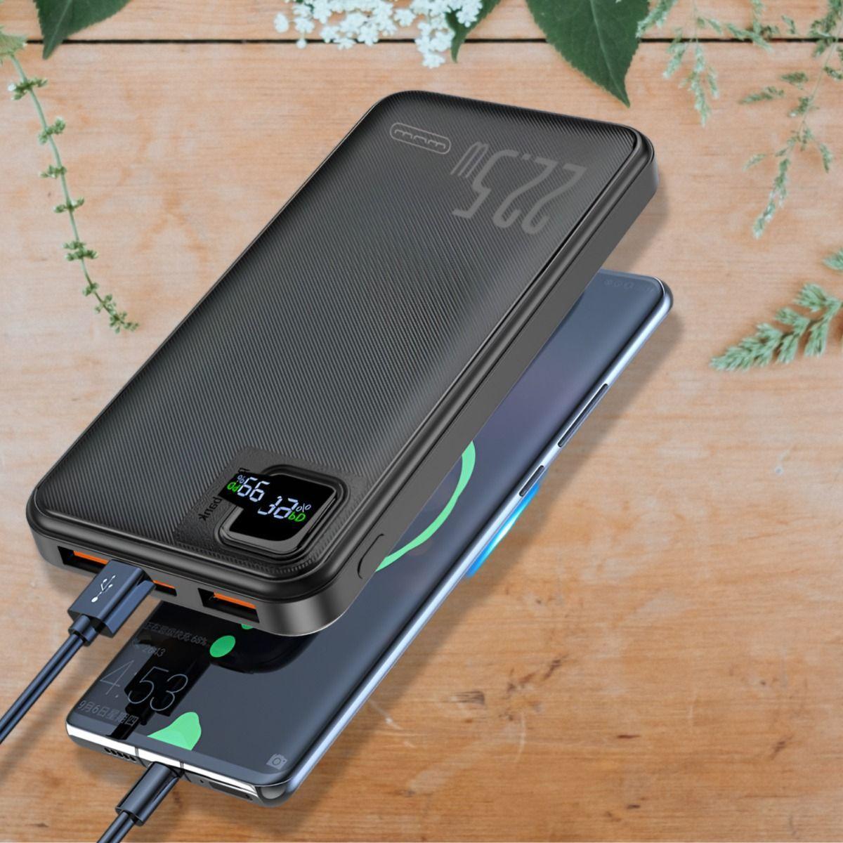 Cargador Inalámbrico Carga Rápida Portátil Pantalla LED 2en1-5