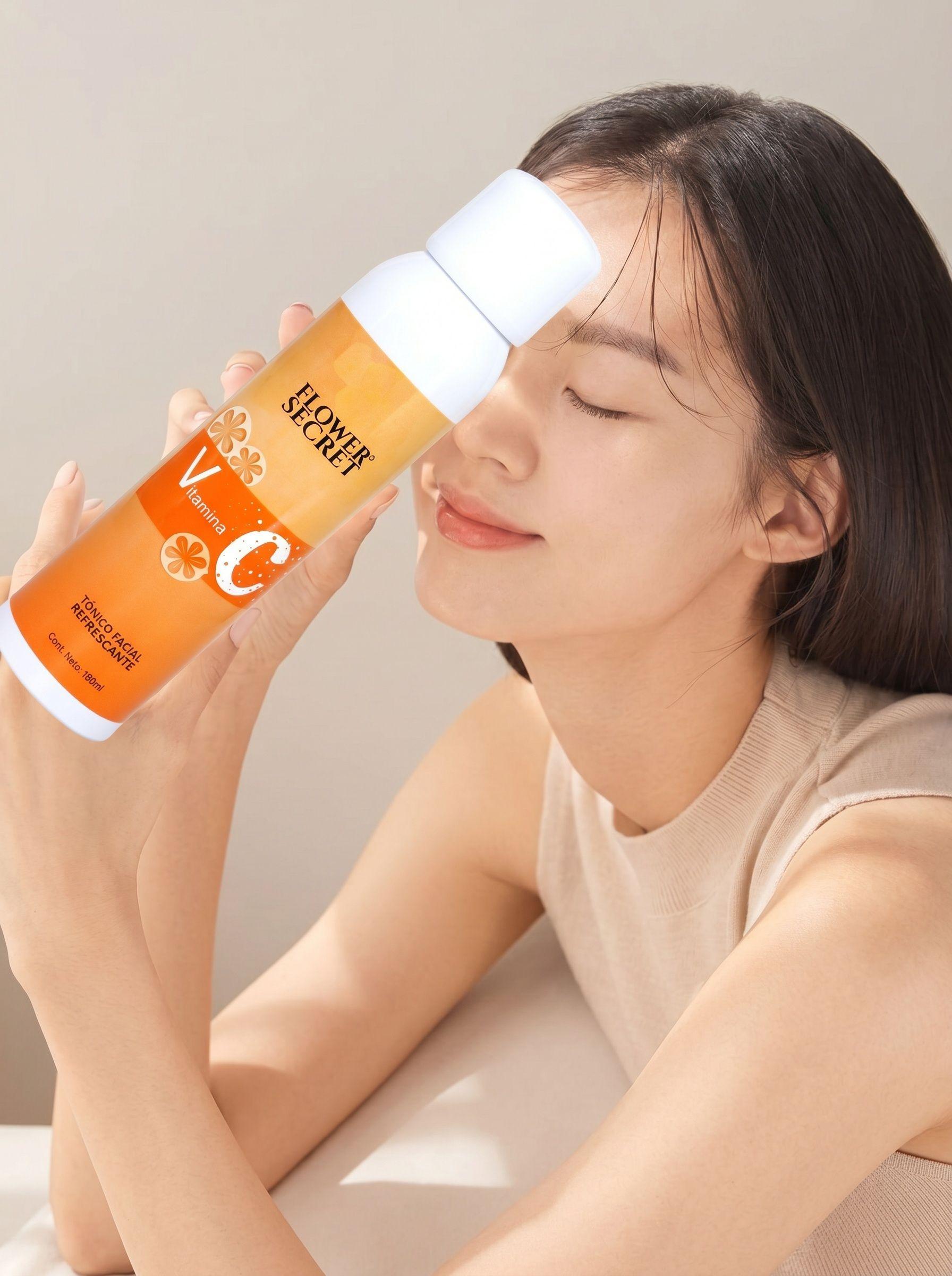 Set 2 Tonicos Facial Refrescante con Vitamina C 180 ml Lau-5