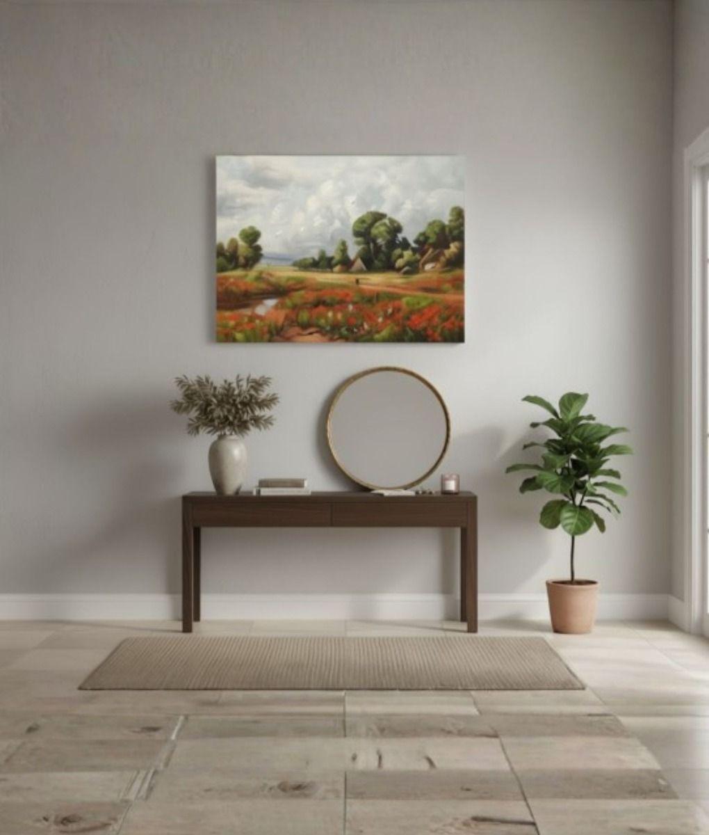 Cuadro Decorativo Paisaje Campo Arte Pared Adorno Hogar Jhn-5