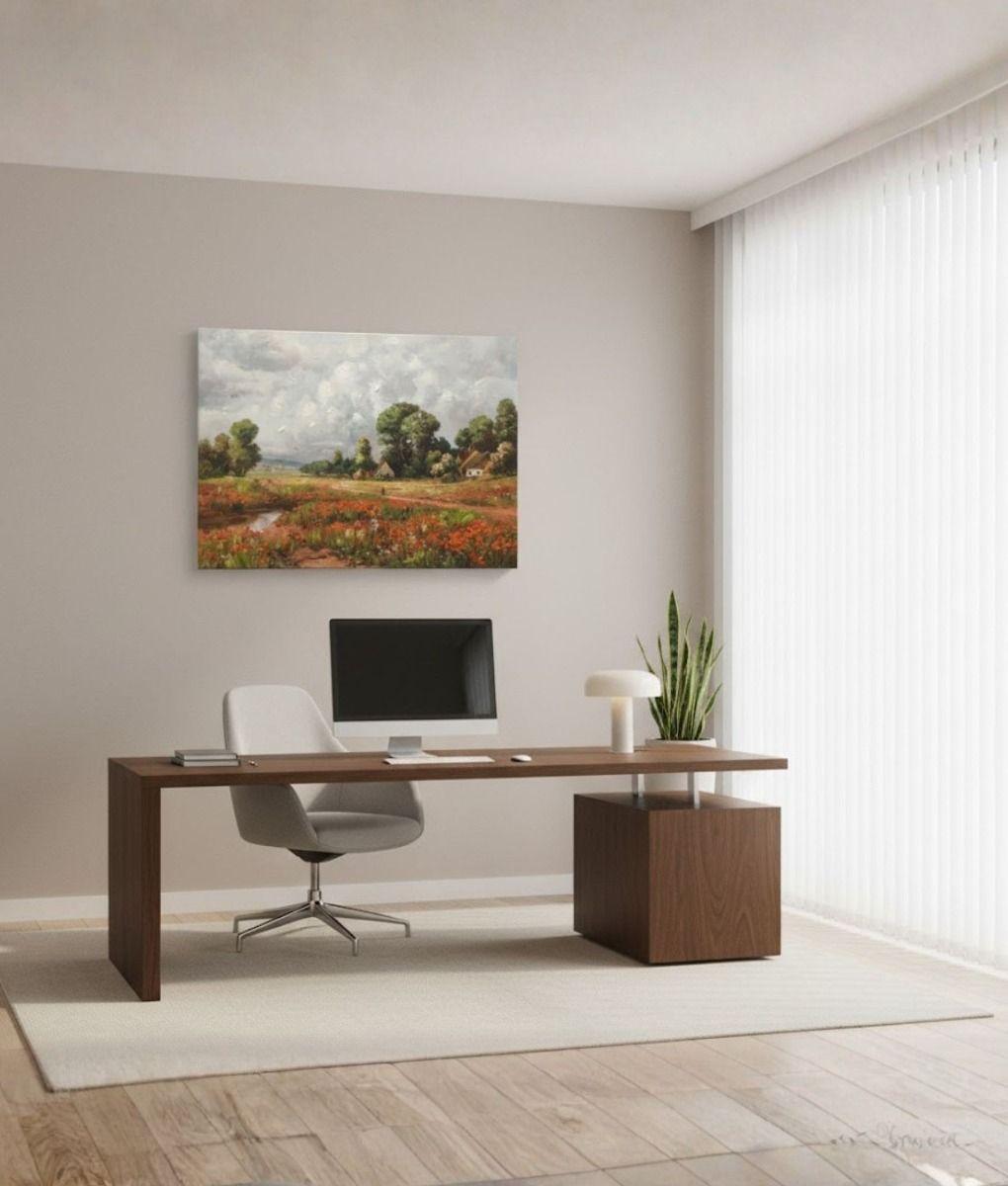 Cuadro Decorativo Paisaje Campo Arte Pared Adorno Hogar Jhn-7