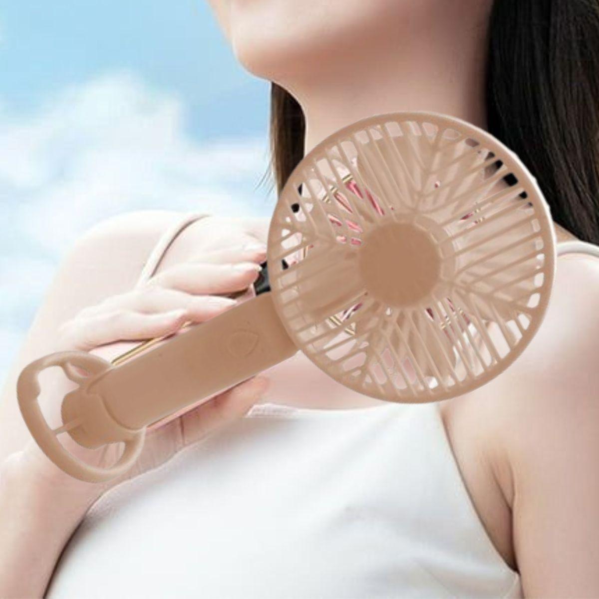 Set 2 Mini Ventilador Soporte USB Portátil Silencioso Jhn-5