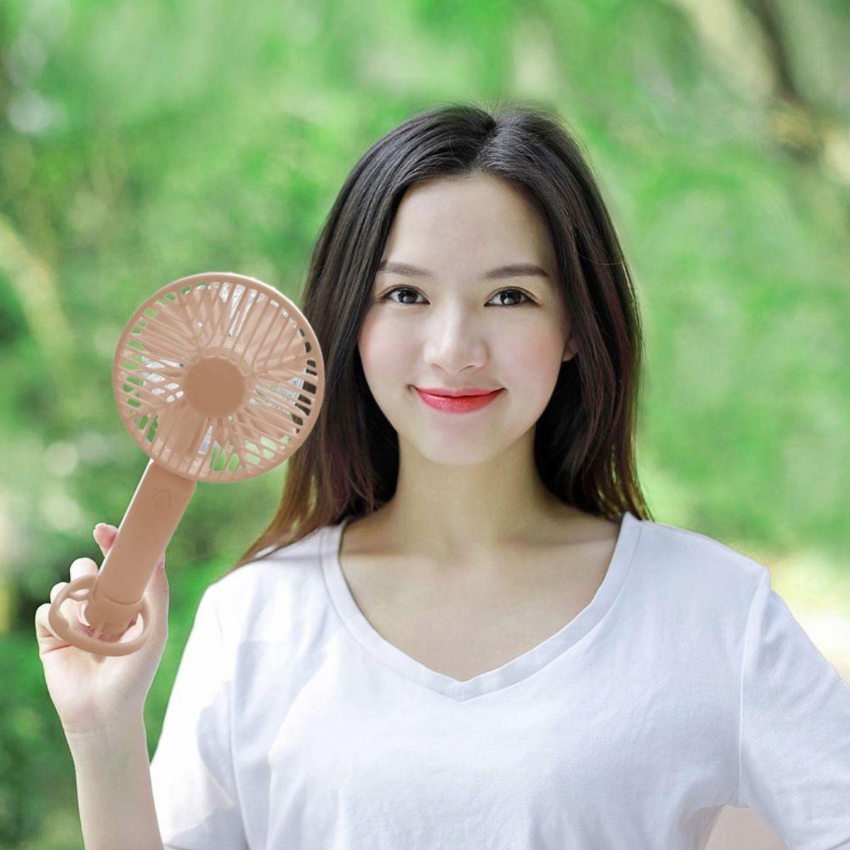 Set 2 Mini Ventilador Soporte USB Portátil Silencioso Jhn-7