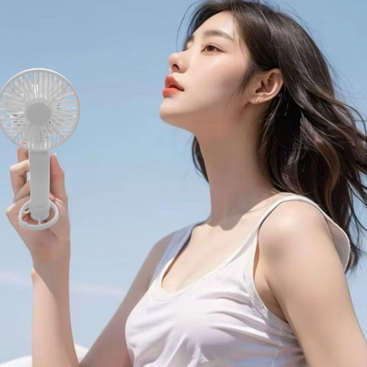 Set 2 Mini Ventilador Soporte USB Portátil Silencioso Jhn-9